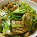 低カロ探検隊's cooksnap of when they made 残り物の鯵とえのきの玉子とじ.