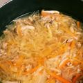 noisettes's cooksnap of when they made スープ・ジュリエンヌ.