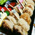 ぴょん吉Cafe's cooksnap of when they made 棒付きハンバーグ♪　運動会のお弁当に♪.