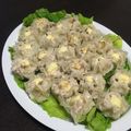 こほる's cooksnap of when they made チーズin♡ 鶏ときのこのシューマイ.