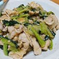 ayutaro_85's cooksnap of when they made 小松菜と豚こまの味噌炒め.