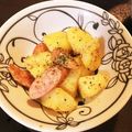 yu20mama's cooksnap of when they made じゃが芋とウインナーのマスタード炒め.