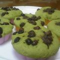 秋としばとハル's cooksnap of when they made レンジでむくむく♪抹茶と黒蜜の蒸しパン☆.