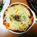 ronchaaan's cooksnap of when they made 餃子の皮で♪こんがりチーズ簡単ラザニア✨.