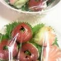 猫茶豆's cooksnap of when they made アボカド＆サーモンで手毬鮨.
