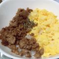 みに、's cooksnap of when they made 簡単10分☆和食朝食ランチ弁当そぼろ丼♪.