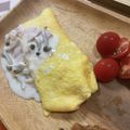 トトロお's cooksnap of when they made ホワイトソースでオムライス.