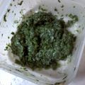 umizora's cooksnap of when they made ごはんのお供に♪ｾﾛﾘの葉味噌☆.