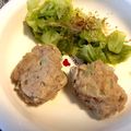 ぷ〜たろ's cooksnap of when they made 離乳食後期★ポークハンバーグ♪.