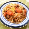 えれぼん's cooksnap of when they made 簡単っす！もやしめじのウインナー卵炒め.