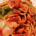 hitocchi's cooksnap of when they made 簡単パスタランチ♪ツナとトマトとキャベツ.