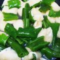 metabo3号's cooksnap of when they made 万願寺とうがらしと油揚げの煮びたし.