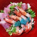 crystaI's cooksnap of when they made プリッ！お頭付き甘えびの海鮮丼.