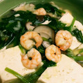 ウサ☆（・×・）'s cooksnap of when they made 海老と豆腐とほうれん草のあんかけ.