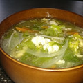 アスカチャチャ's cooksnap of when they made 時短♪千切り野菜のたまごスープ.