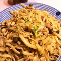 chibijuju's cooksnap of when they made ✿秋色かほる♬すだちと茸の焼きうどん✿.