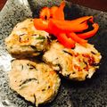 fan♡fan's cooksnap of when they made 栄養満点！ささみと豆腐の紫蘇ハンバーグ.