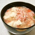 なおきんとん's cooksnap of when they made カニのすり身と豆腐のすまし汁.
