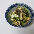 ごにょ's cooksnap of when they made 小松菜とシイタケと炒り卵の小鉢.