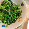 fu♪♪'s cooksnap of when they made ホウレンソウのシンプル塩ナムル。.