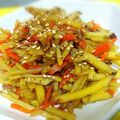 T's cooksnap of when they made ＊簡単！秋！さつまいもと人参のきんぴら＊.