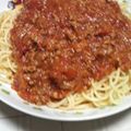 yumi2630's cooksnap of when they made 親子三代のミートソーススパゲッティー☆.