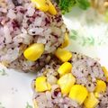 urara♥'s cooksnap of when they made ✿しそコーンおにぎり✿.