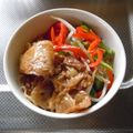 紫君子蘭's cooksnap of when they made 柔らか豚の生姜焼き麺.