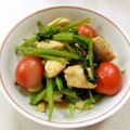 あっこ姉's cooksnap of when they made つるむらさきと鶏もも肉のニンニク炒め.