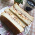 yuminan47k's cooksnap of when they made ホットサンド（卵＆ツナ）.