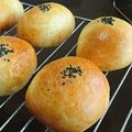 きょてらん's cooksnap of when they made スイートポテトたっぷり♡さつまいもパン.
