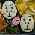 あぁちゃん0331's cooksnap of when they made 彩りごはんdeゴリラ君おにぎり！キャラ弁.
