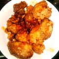 どらきゅら's cooksnap of when they made **れんこん入り肉団子の甘酢あんかけ**.