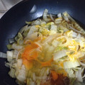 クックZ8J4H4☆'s cooksnap of when they made 簡単！白菜と豚肉☆めんつゆ卵とじ.