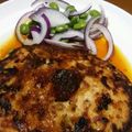 てなこて's cooksnap of when they made 超簡単♪豚挽き肉100%のハンバーグ.