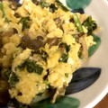 ラブパレード70's cooksnap of when they made 小松菜としめじの中華風ふわふわ卵とじ.