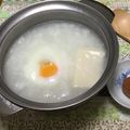 おはなすき's cooksnap of when they made 餅もち玉子入り、我が家のボリュームお粥！.