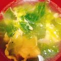 北区の中村's cooksnap of when they made レタスとベーコンの卵スープ.