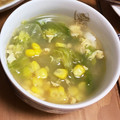 トイピアノ弾きのねこ's cooksnap of when they made ＊レタスとたまごのスープ＊.