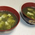 きらり流れ星's cooksnap of when they made ぎばさ(長藻、あかもく)の味噌汁＠豆腐.
