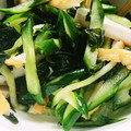 ちゃっきー0423's cooksnap of when they made かぼすでタコとワカメとキュウリの酢の物.