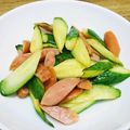 みぽぴぽ's cooksnap of when they made 3分で！キュウリとウインナー炒め.