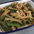 まめたん母さん's cooksnap of when they made モロッコいんげんと大根の皮の時短煮物.