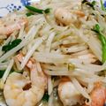 茶虎☆'s cooksnap of when they made モヤシ×エビ★　塩ガーリック炒め♪.