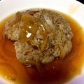 あん♡m's cooksnap of when they made 簡単！ほうれん草入り餡掛け豆腐ハンバーグ.