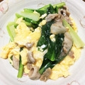 さとりこ♡'s cooksnap of when they made 簡単☆豚・卵・小松菜の中華炒め.
