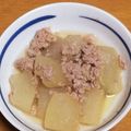 ガッチャン5's cooksnap of when they made 優し〜い味♡①冬瓜と鶏挽肉の煮物.