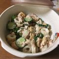 ランランくん's cooksnap of when they made カレーに☺きゅうり・ツナ・竹輪のマヨ和え.