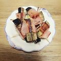 ❀sa〜ya❀'s cooksnap of when they made 【おつまみ】茄子のベーコン巻き・揚げ焼き.