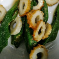 クック7RKE2H☆'s cooksnap of when they made オクラとちくわのゴマ和え.